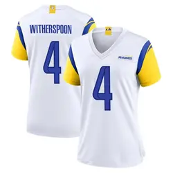 Nike Ahkello Witherspoon Los Angeles Rams Women's Game White Jersey