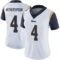 Nike Ahkello Witherspoon Los Angeles Rams Women's Limited White Vapor Untouchable Jersey