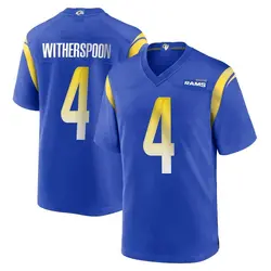 Nike Ahkello Witherspoon Los Angeles Rams Youth Game Royal Alternate Jersey