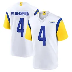 Nike Ahkello Witherspoon Los Angeles Rams Youth Game White Jersey