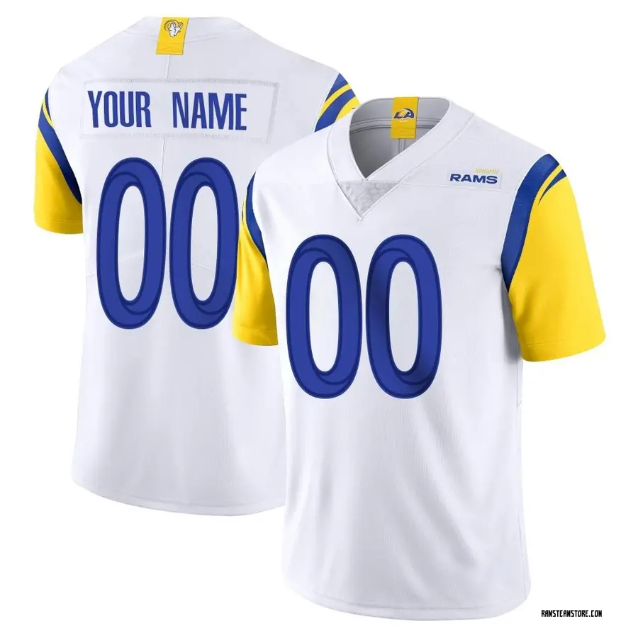 Nike Custom Los Angeles Rams Men's Limited White Vapor Untouchable Jersey