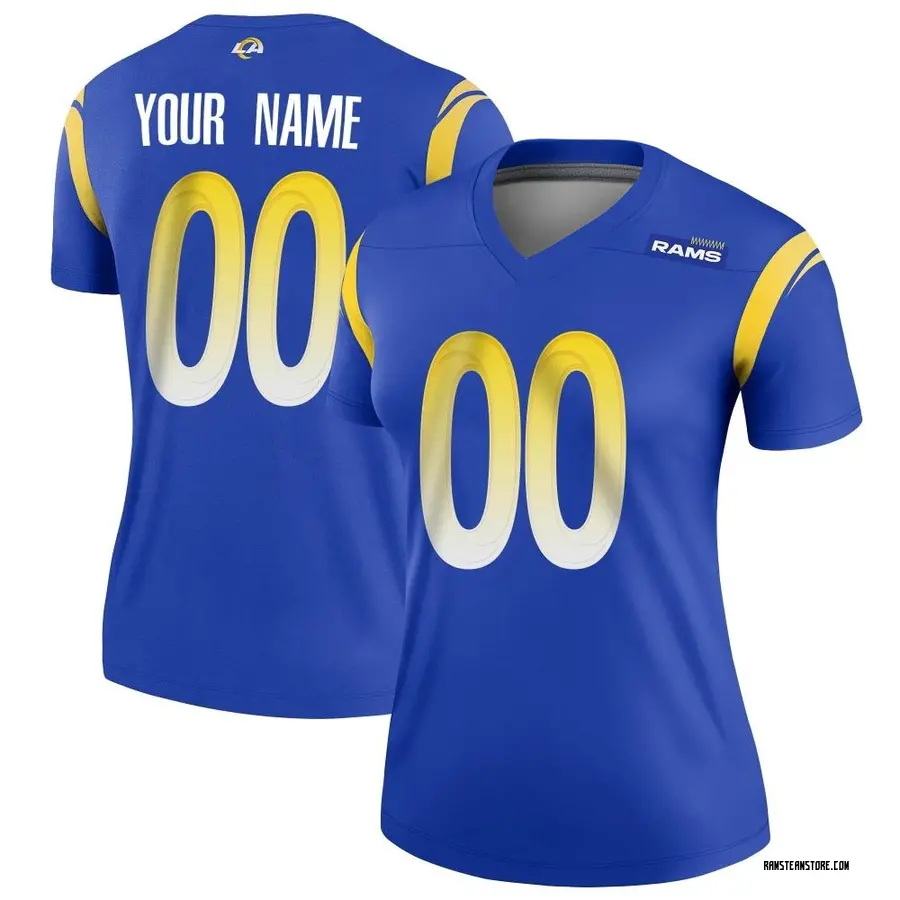 Nike Custom Los Angeles Rams Women's Legend Royal Jersey